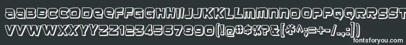 baveuse 3d Font – White Fonts on Black Background
