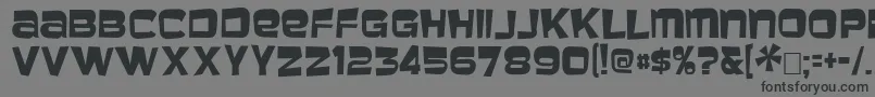 baveuse Font – Black Fonts on Gray Background