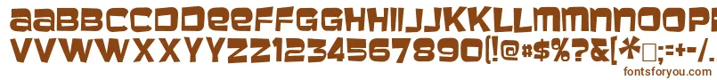 baveuse-fontti – ruskeat fontit valkoisella taustalla