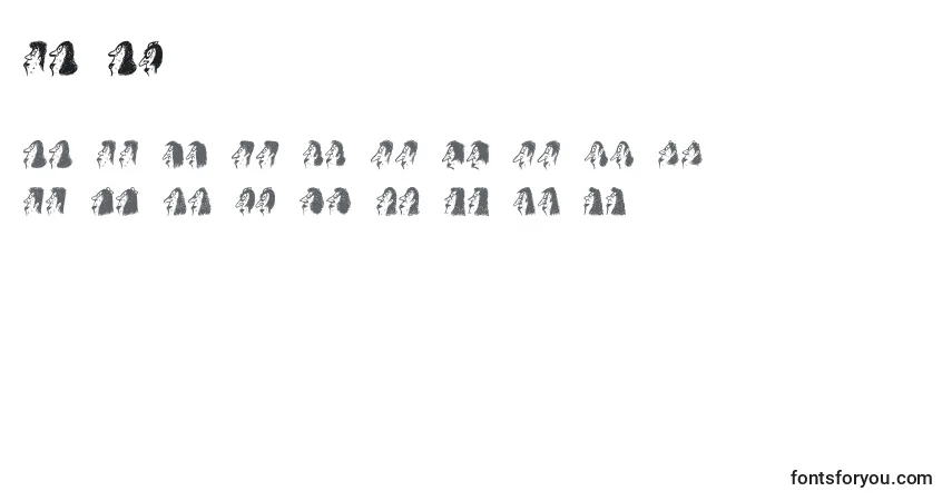 Шрифт Bayan – алфавит, цифры, специальные символы