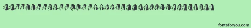 Bayan Font – Black Fonts on Green Background