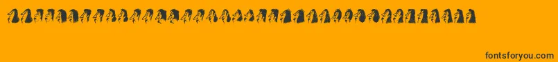 Bayan Font – Black Fonts on Orange Background