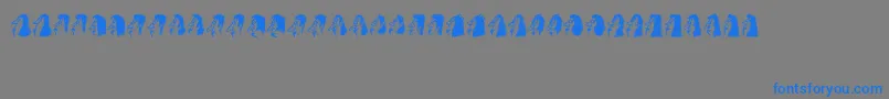 Bayan Font – Blue Fonts on Gray Background