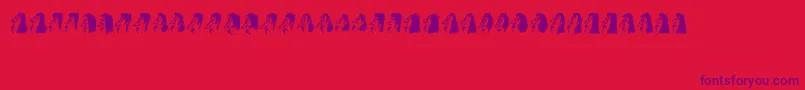 Bayan Font – Purple Fonts on Red Background