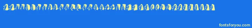 Bayan Font – Yellow Fonts on Blue Background