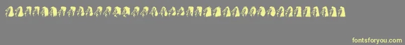 Bayan Font – Yellow Fonts on Gray Background