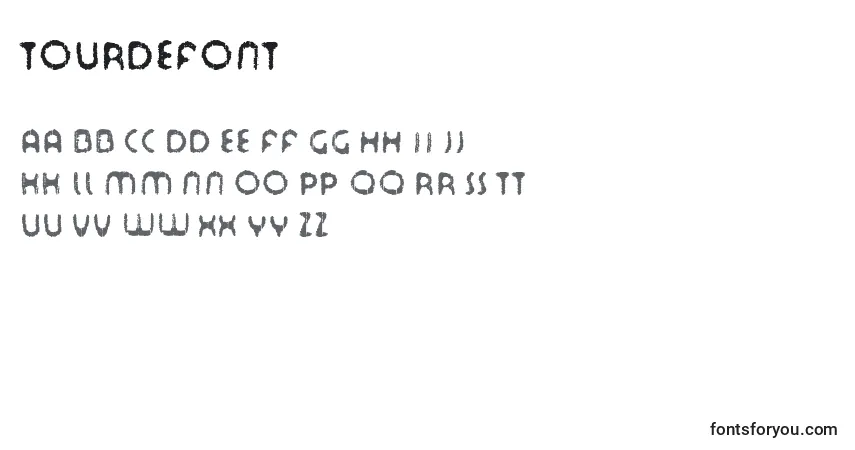 Шрифт TourDeFont – алфавит, цифры, специальные символы