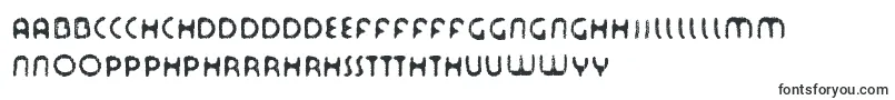 TourDeFont-Schriftart – walisische Schriften