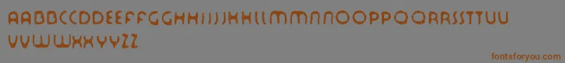 TourDeFont Font – Brown Fonts on Gray Background