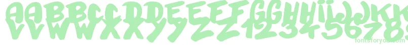 Bayday Font – Green Fonts on White Background