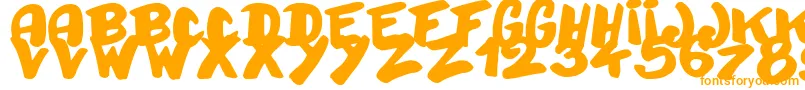 Bayday Font – Orange Fonts on White Background
