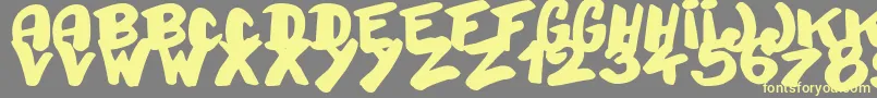 Bayday Font – Yellow Fonts on Gray Background