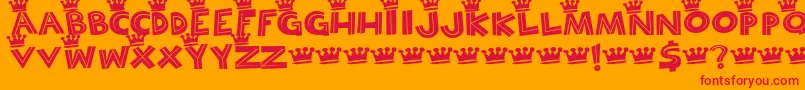 BAYOC    Font – Red Fonts on Orange Background