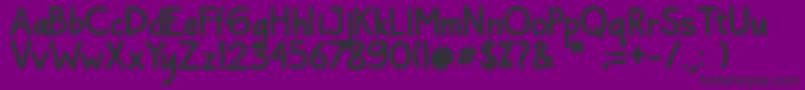 フォントBayu Prahara 2 Bold Bold – 紫の背景に黒い文字