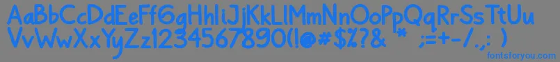 Шрифт Bayu Prahara 2 Bold Bold – синие шрифты на сером фоне