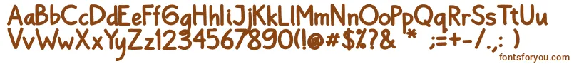 Шрифт Bayu Prahara 2 Bold Bold – коричневые шрифты на белом фоне