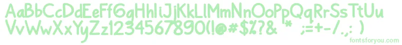 Шрифт Bayu Prahara 2 Bold Bold – зелёные шрифты на белом фоне