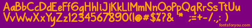 Bayu Prahara 2 Bold Bold Font – Orange Fonts on Purple Background