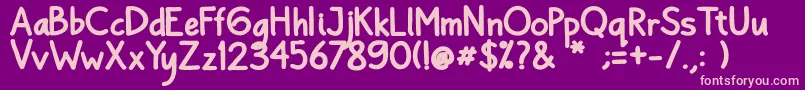 Шрифт Bayu Prahara 2 Bold Bold – розовые шрифты на фиолетовом фоне