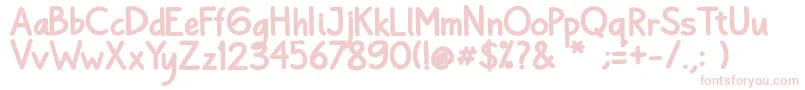 Шрифт Bayu Prahara 2 Bold Bold – розовые шрифты на белом фоне