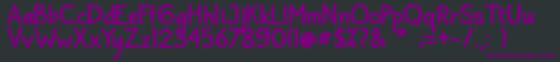 Bayu Prahara 2 Bold Bold-fontti – violetit fontit mustalla taustalla