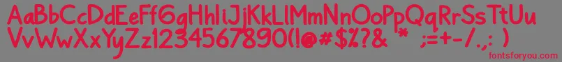 Bayu Prahara 2 Bold Bold Font – Red Fonts on Gray Background