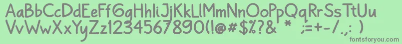 Bayu Prahara 2 Bold Font – Gray Fonts on Green Background