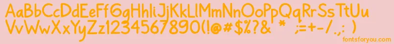 Bayu Prahara 2 Bold Font – Orange Fonts on Pink Background