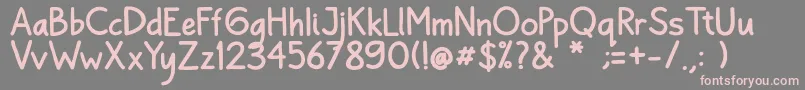 Bayu Prahara 2 Bold Font – Pink Fonts on Gray Background