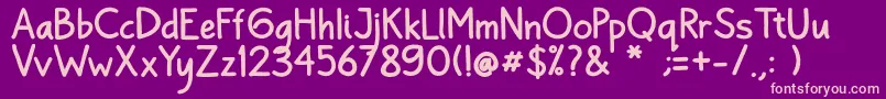 Bayu Prahara 2 Bold Font – Pink Fonts on Purple Background