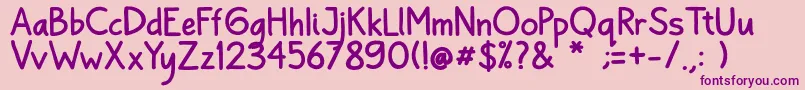 Bayu Prahara 2 Bold Font – Purple Fonts on Pink Background