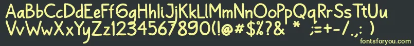 Bayu Prahara 2 Bold Font – Yellow Fonts on Black Background