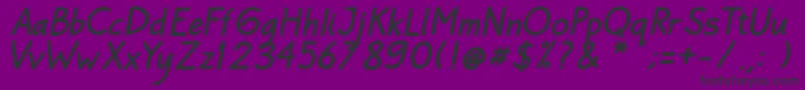 Bayu Prahara 2 BoldItalic-Schriftart – Schwarze Schriften auf violettem Hintergrund