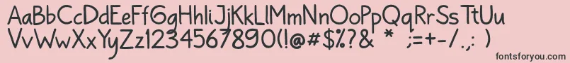Bayu Prahara 2 Reguler Font – Black Fonts on Pink Background