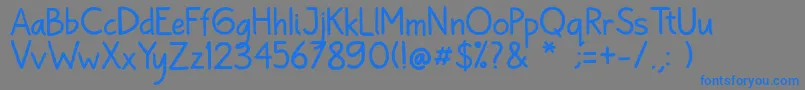 Bayu Prahara 2 Reguler Font – Blue Fonts on Gray Background