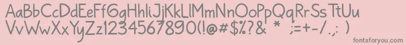 Bayu Prahara 2 Reguler Font – Gray Fonts on Pink Background