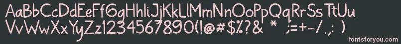 Bayu Prahara 2 Reguler Font – Pink Fonts on Black Background