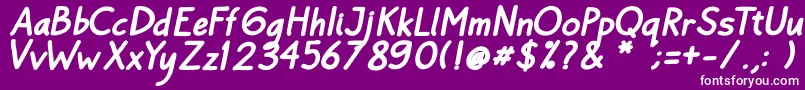 Bayu Prahara Bold BoldItalic Font – White Fonts on Purple Background