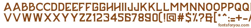 BAZERD Font – Brown Fonts on White Background