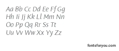 LeksasansproLightItalic Font
