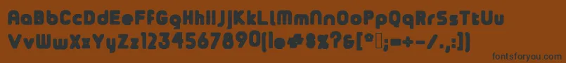 Bazyl Font – Black Fonts on Brown Background