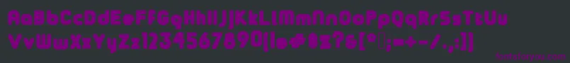 フォントBazyl – 黒い背景に紫のフォント