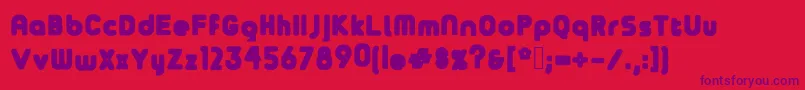 Bazyl Font – Purple Fonts on Red Background