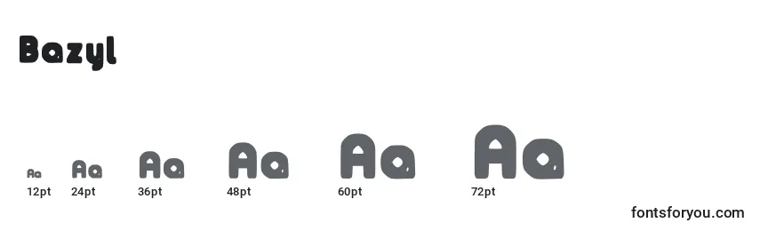 Bazyl Font Sizes