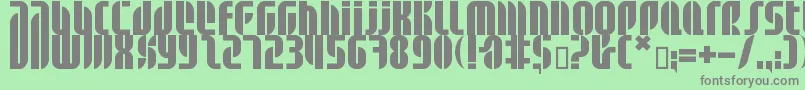 BDALM    Font – Gray Fonts on Green Background