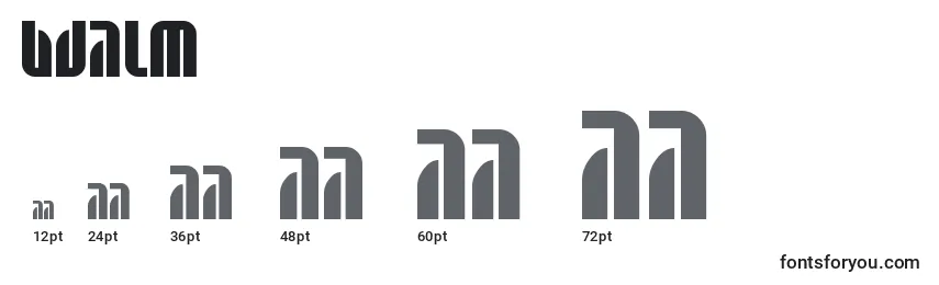 Размеры шрифта BDALM    (120854)