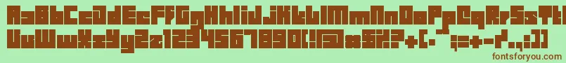 BDBID    Font – Brown Fonts on Green Background