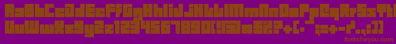 BDBID    Font – Brown Fonts on Purple Background