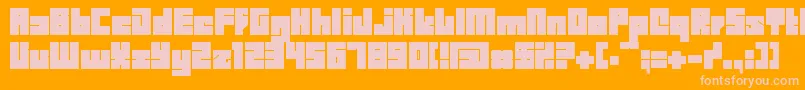 BDBID    Font – Pink Fonts on Orange Background