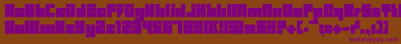 BDBID    Font – Purple Fonts on Brown Background